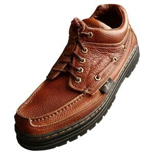 Justin Classic Low Top Men's Brown Cowhide Leather Chukka Boots Shoes Size 9.5